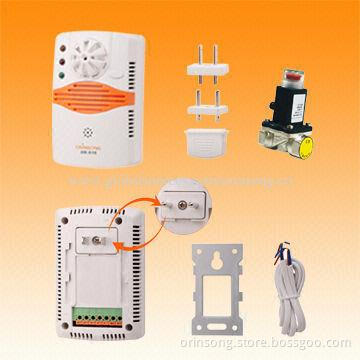 Independent Gas and Heat Detector with Shut off Valve, AC 220V